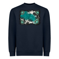 Navy gemstones background Heavyweight Sweatshirt - BarkalooDesign