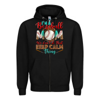 Black I'm A Baseball Mom We Don't Do That Zipper Hoodie - BundleAndBundleShop