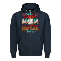Navy I'm A Baseball Mom We Don't Do That Zipper Hoodie - BundleAndBundleShop