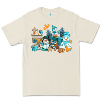 Bone winter snowman coffee cups Premium Tee - AdoDesignShop