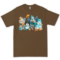 Cacao winter snowman coffee cups Premium Tee - AdoDesignShop