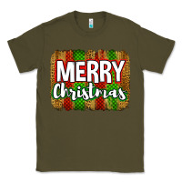 Army Green merry christmas brushstroke Classic Tee - Jasminsmagicworld