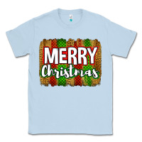 Dusty Blue merry christmas brushstroke Classic Tee - Jasminsmagicworld