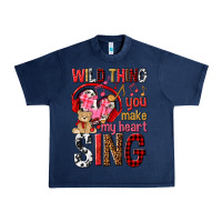 Navy wild thing you make my heart sing Urban Heavy Tee - NancyCooperArtShop