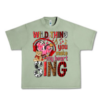 Oil Green wild thing you make my heart sing Urban Heavy Tee - NancyCooperArtShop