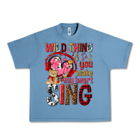 Pebble Blue wild thing you make my heart sing Urban Heavy Tee - NancyCooperArtShop