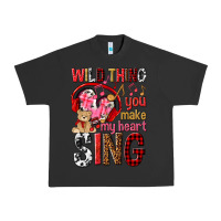 Pigment Black wild thing you make my heart sing Urban Heavy Tee - NancyCooperArtShop