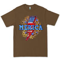 Cacao Merica lightning bolt Premium Tee - Neo Western