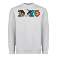 Heather Grey xoxo valentines day baby cow Heavyweight Sweatshirt - Jasminsmagicworld