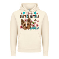 Vintage Artic life is better with a yorkie Vintage Hoodie - Jasminsmagicworld
