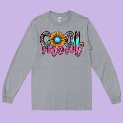 Cool Mom Long Sleeve Tee Designed By Jahusdesignshop
