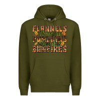 Army Green Flannels Hayrides Pumpkins Premium Hoodie - texasbilliewilder