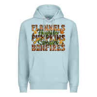 Blue Mist Flannels Hayrides Pumpkins Premium Hoodie - texasbilliewilder