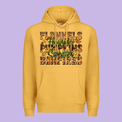 Flannels Hayrides Pumpkins Premium Hoodie Designed By Texasbilliewilder