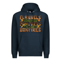 Navy Flannels Hayrides Pumpkins Premium Hoodie - texasbilliewilder