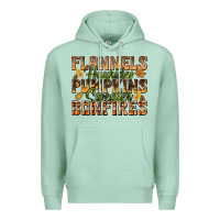 Seafoam Flannels Hayrides Pumpkins Premium Hoodie - texasbilliewilder