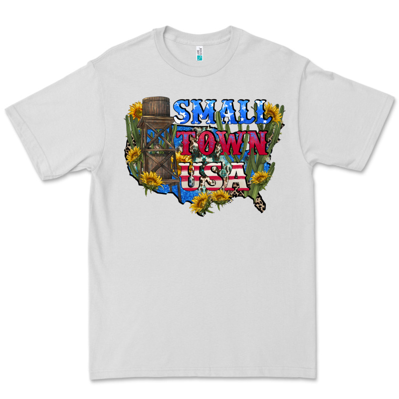 Small Town Usa 4th Of July Premium Tee by CowGirlArtShop | Teevron