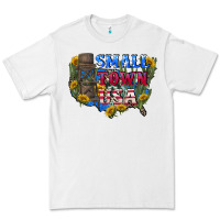 White Small town usa 4th of july Premium Tee - CowGirlArtShop