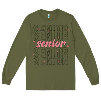 Army Green senior Long Sleeve Tee - MaliasSmallBusiness