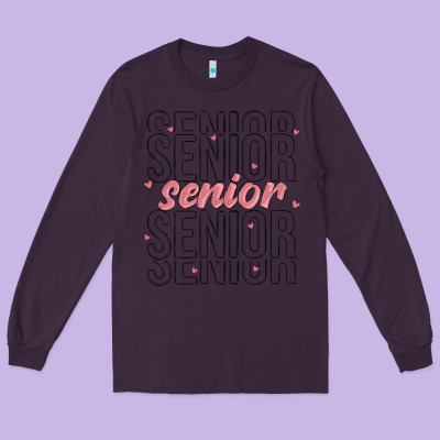 Senior Long Sleeve Tee Designed By Maliassmallbusiness