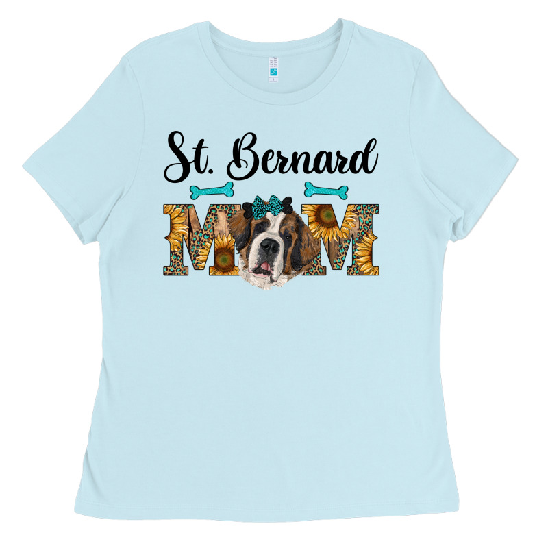 Western St. Bernard Mom Ladies Tee by RanaPortraitStore | Teevron