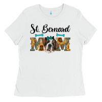 White western st. bernard mom Ladies Tee - RanaPortraitStore