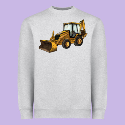Backhoe Loader Truck Heavyweight Sweatshirt Designed By Lillyallendesigns