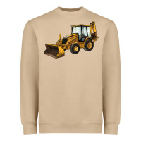 Mushroom Backhoe Loader Truck Heavyweight Sweatshirt - LillyAllenDesigns