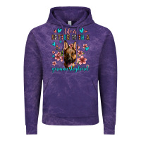 Cloud Purple life is better with a german shepherd Vintage Hoodie - Jasminsmagicworld