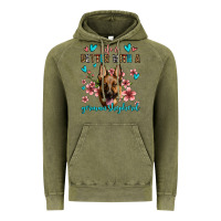 Vintage Olive life is better with a german shepherd Vintage Hoodie - Jasminsmagicworld