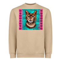 Mushroom Western Bengal Cat Heavyweight Sweatshirt - LillyAllenDesigns
