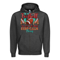 Charcoal Heather I'm a Football mom we don't do that keep calm Zipper Hoodie - BundleAndBundleShop