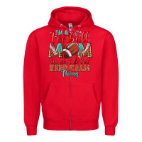 Red I'm a Football mom we don't do that keep calm Zipper Hoodie - BundleAndBundleShop