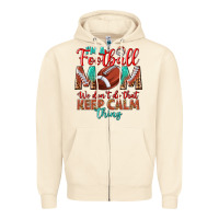 Sandshell I'm a Football mom we don't do that keep calm Zipper Hoodie - BundleAndBundleShop
