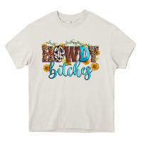 Cream howdy bitches Heavy Core Tee - Zillion Design Studio