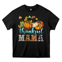 Black thankful mama Heavy Core Tee - BarkalooDesign