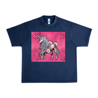 Navy unicorn Urban Heavy Tee - LillyAllenDesigns