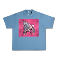 Pebble Blue unicorn Urban Heavy Tee - LillyAllenDesigns