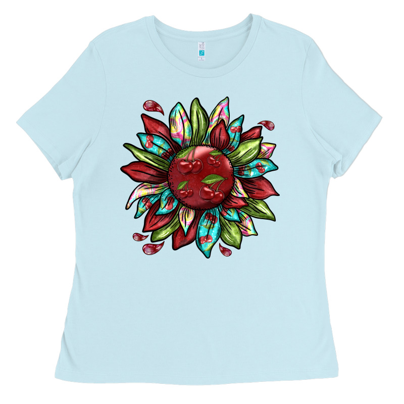 Cherry Sunflower Ladies Tee by texasbilliewilder | Teevron