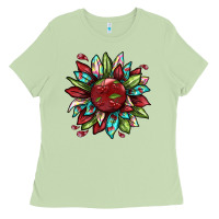 Matcha Cherry sunflower Ladies Tee - texasbilliewilder