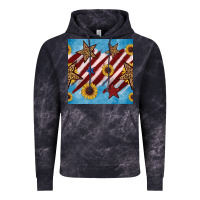 Cloud Black western star with sunflower seamless pattern Vintage Hoodie - BundleAndBundleShop
