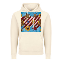 Vintage Artic western star with sunflower seamless pattern Vintage Hoodie - BundleAndBundleShop