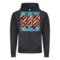 Vintage Black western star with sunflower seamless pattern Vintage Hoodie - BundleAndBundleShop