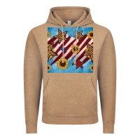 Vintage Coffee western star with sunflower seamless pattern Vintage Hoodie - BundleAndBundleShop