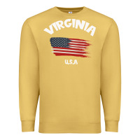 Antique Gold VIRGINIA U.S.A Premium Sweatshirt - Bettercallsaul