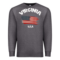 Charcoal Heather VIRGINIA U.S.A Premium Sweatshirt - Bettercallsaul