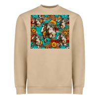 Mushroom mustang horse western Heavyweight Sweatshirt - LillyAllenDesigns