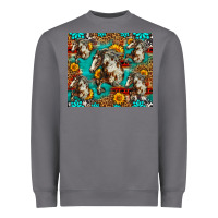 Storm mustang horse western Heavyweight Sweatshirt - LillyAllenDesigns