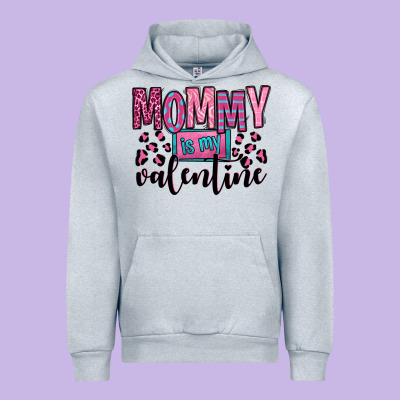 Mommy Is My Valentine Urban Hoodie Designed By Oliviacreatesart