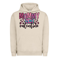 Pigment French Oak mommy is my valentine Urban Hoodie - OliviaCreatesArt